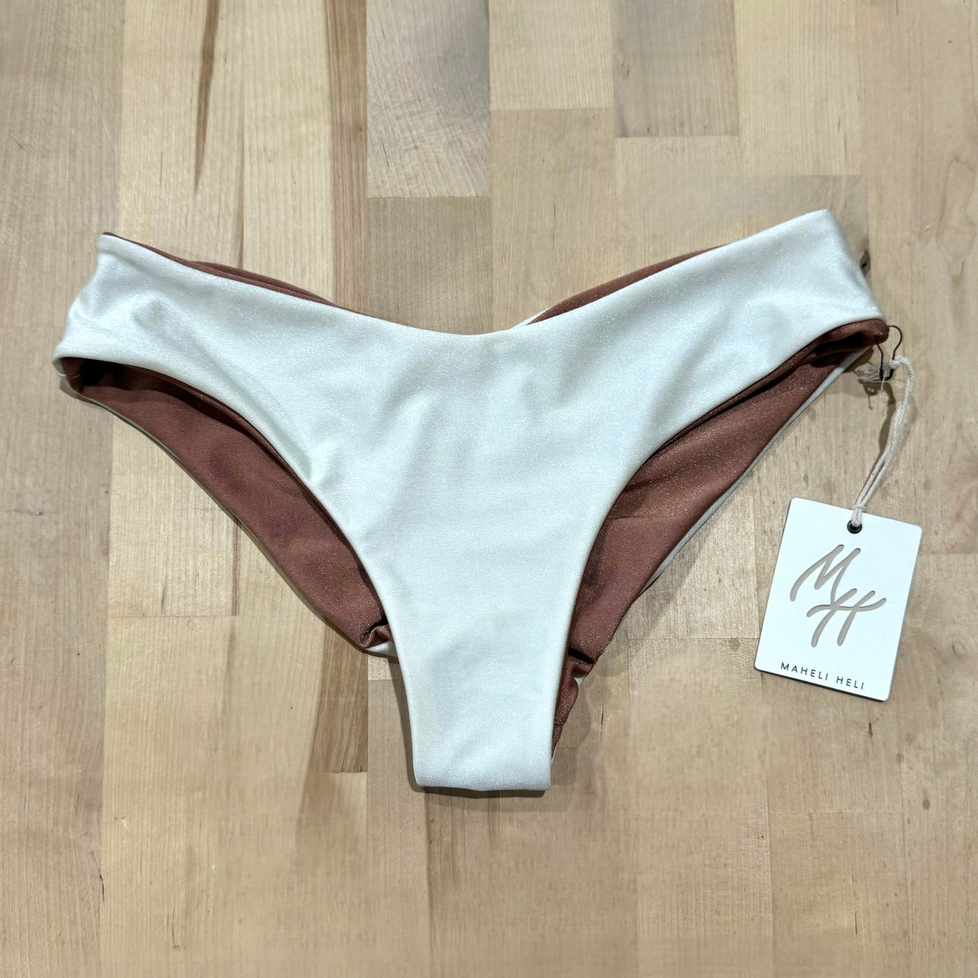 BRUNI Bikini Bottom in Pearl/Aussie